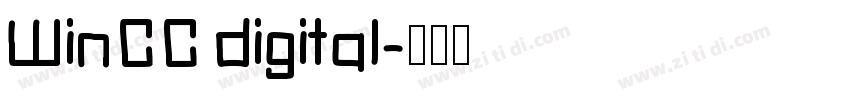 WinCC digital字体转换